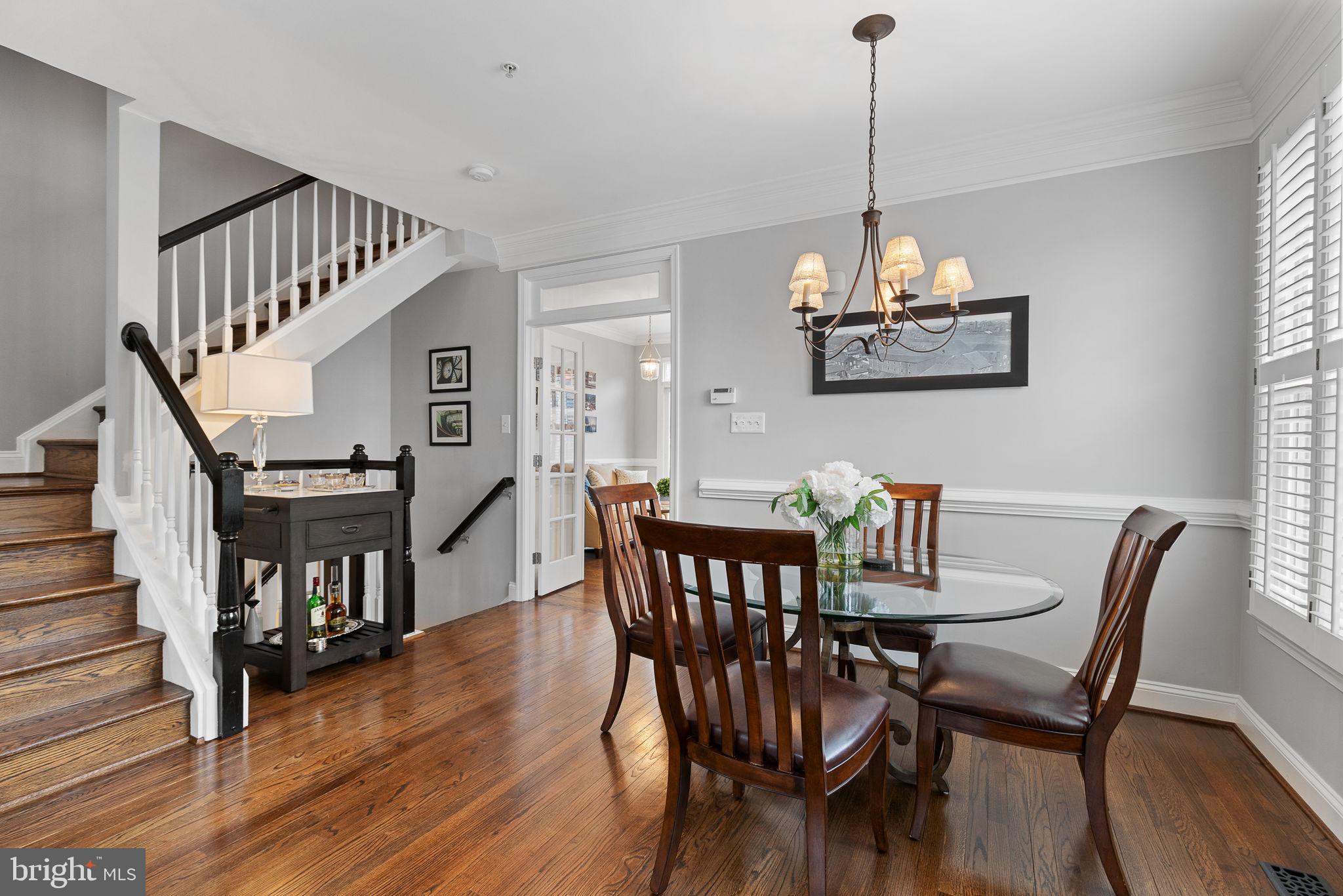 501 Pendleton Street Alexandria, VA 22314 - Photo 17 of 39 Light-filled dining area with hardwoods