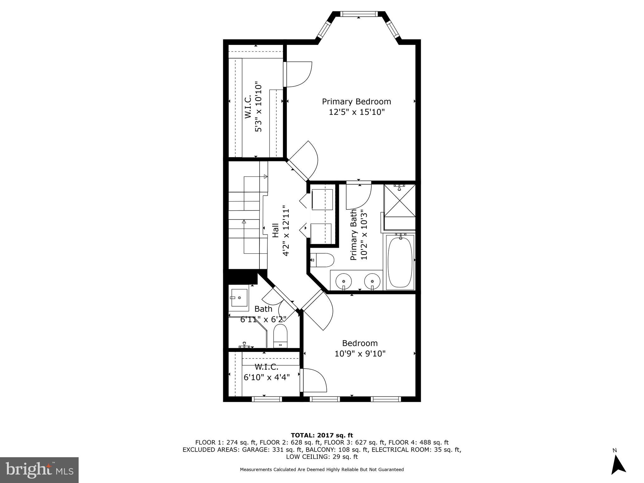501 Pendleton Street Alexandria, VA 22314 - Photo 37 of 39 Upper Level Floor plan