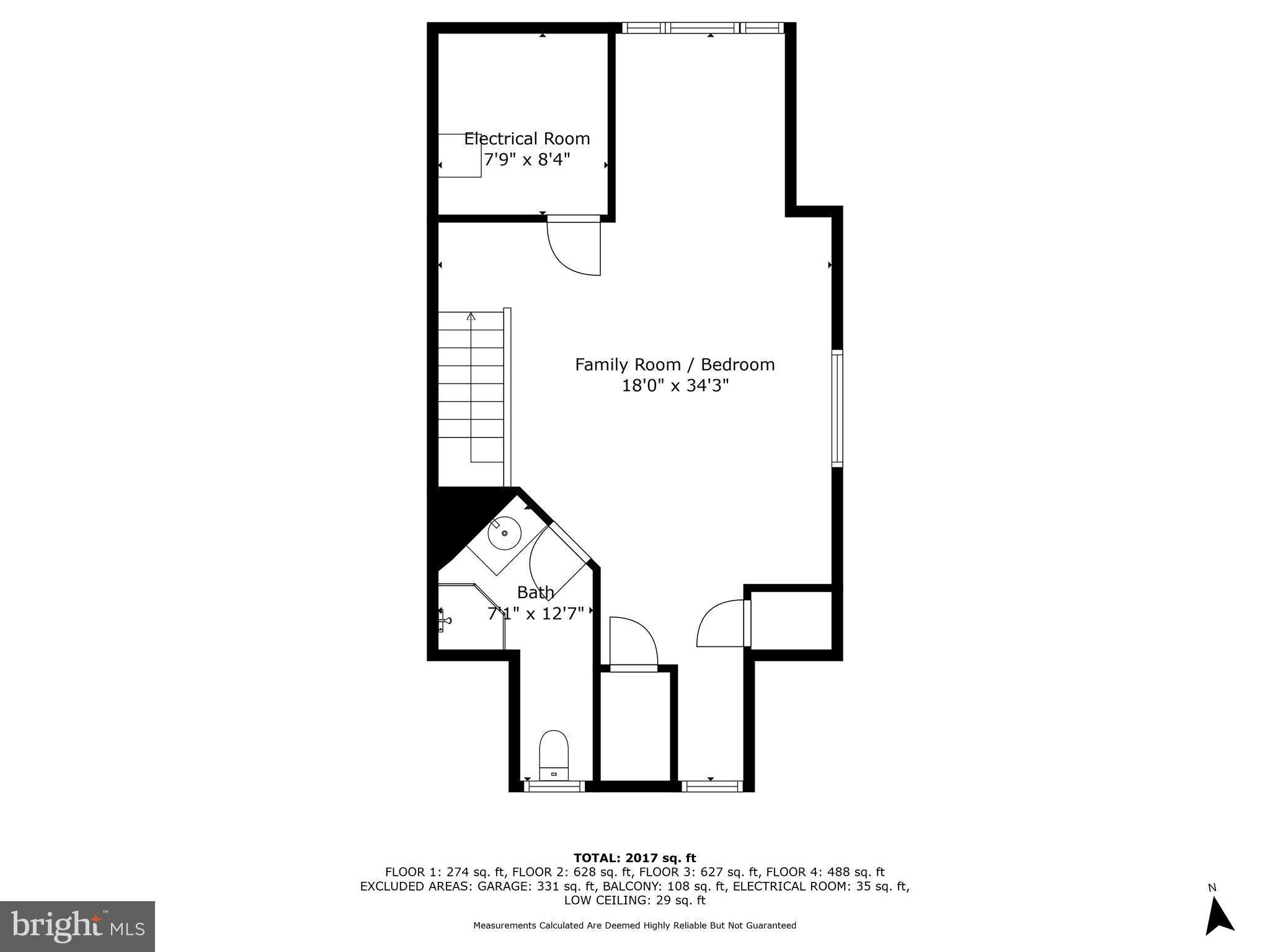 501 Pendleton Street Alexandria, VA 22314 - Photo 38 of 39 Top Level Floor plan