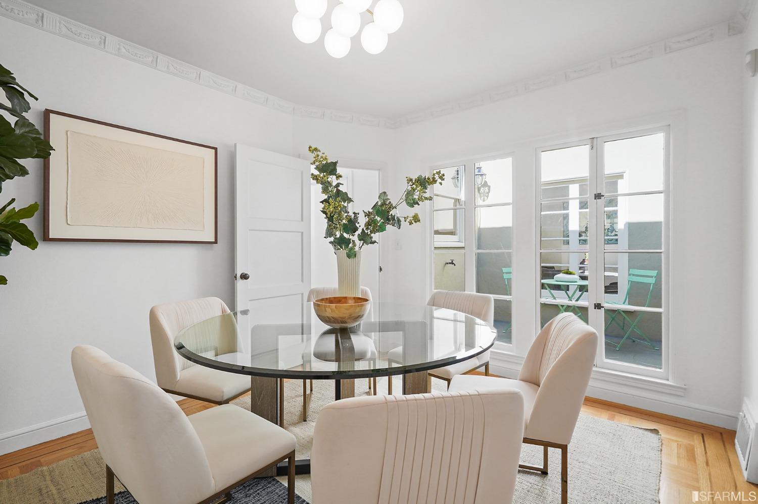 2290 Alemany Boulevard San Francisco, CA 94112 - Photo 17 of 45 a view of a dining room with furniture window and wooden floor