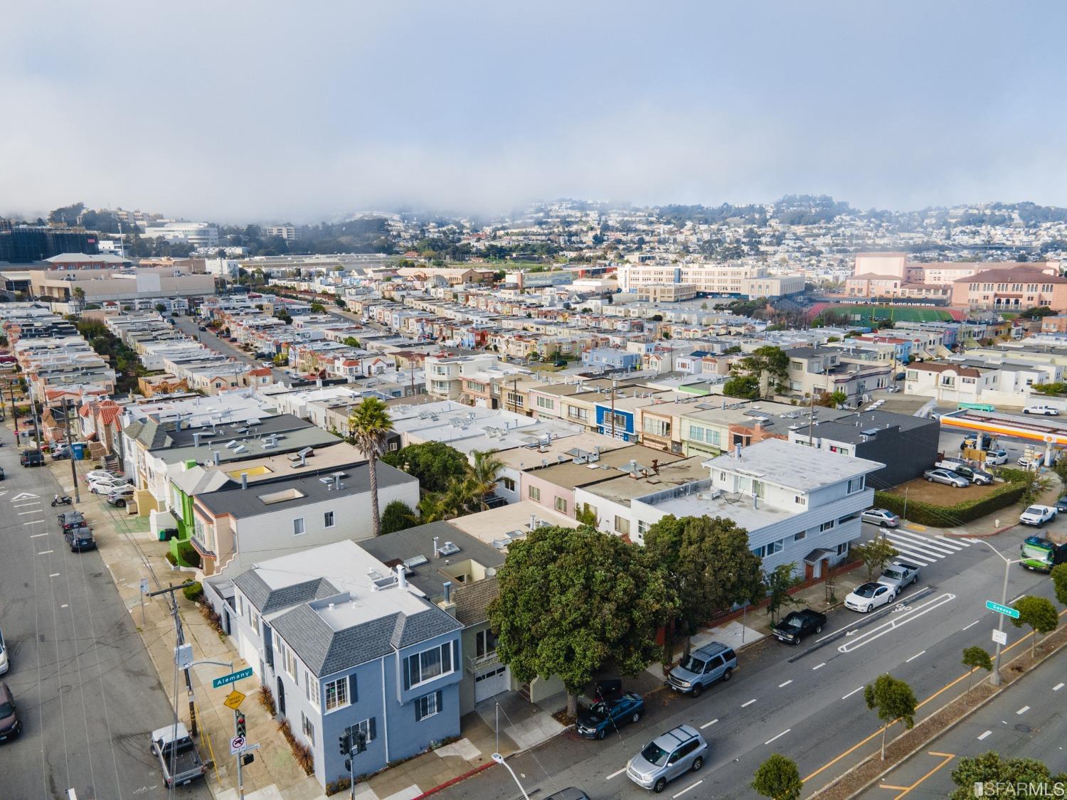 2290 Alemany Boulevard San Francisco, CA 94112 - Photo 5 of 45 an aerial view of a city