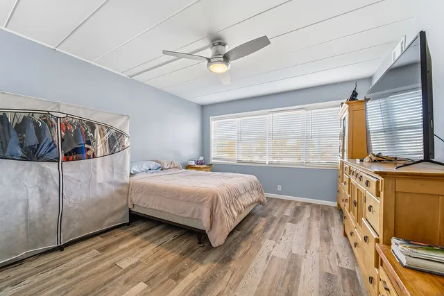 a view of small space with racks on the wall