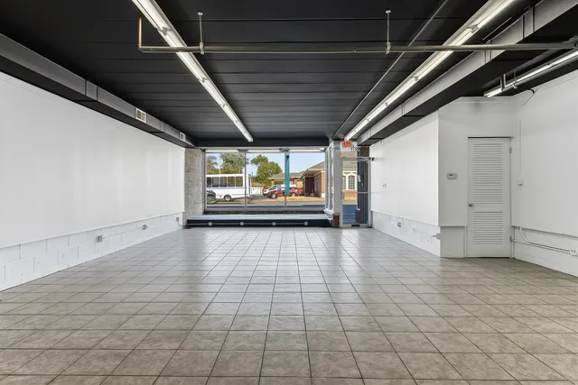 a view of a car garage