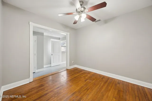 wooden floor in an empty room