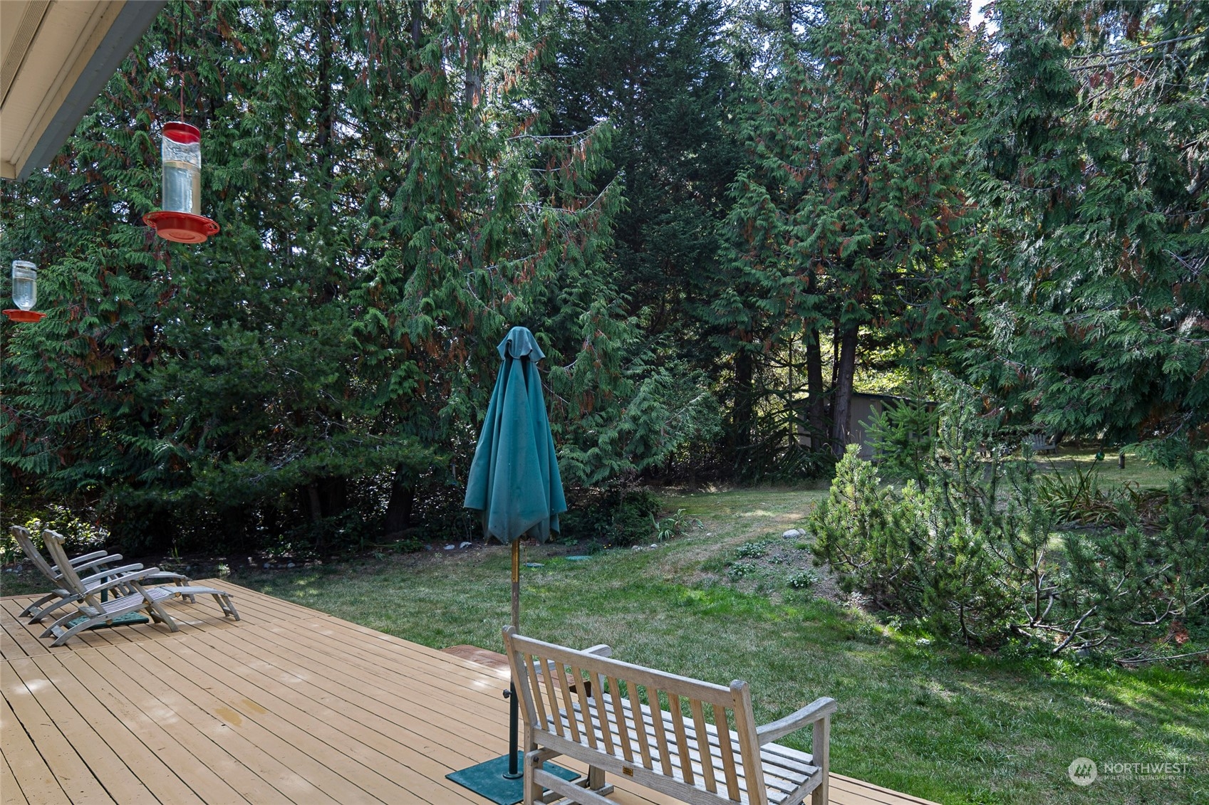 1045 Port Stanley Road Lopez Island, WA 98261 - Photo 19 of 40 a view of a backyard with plants and garden