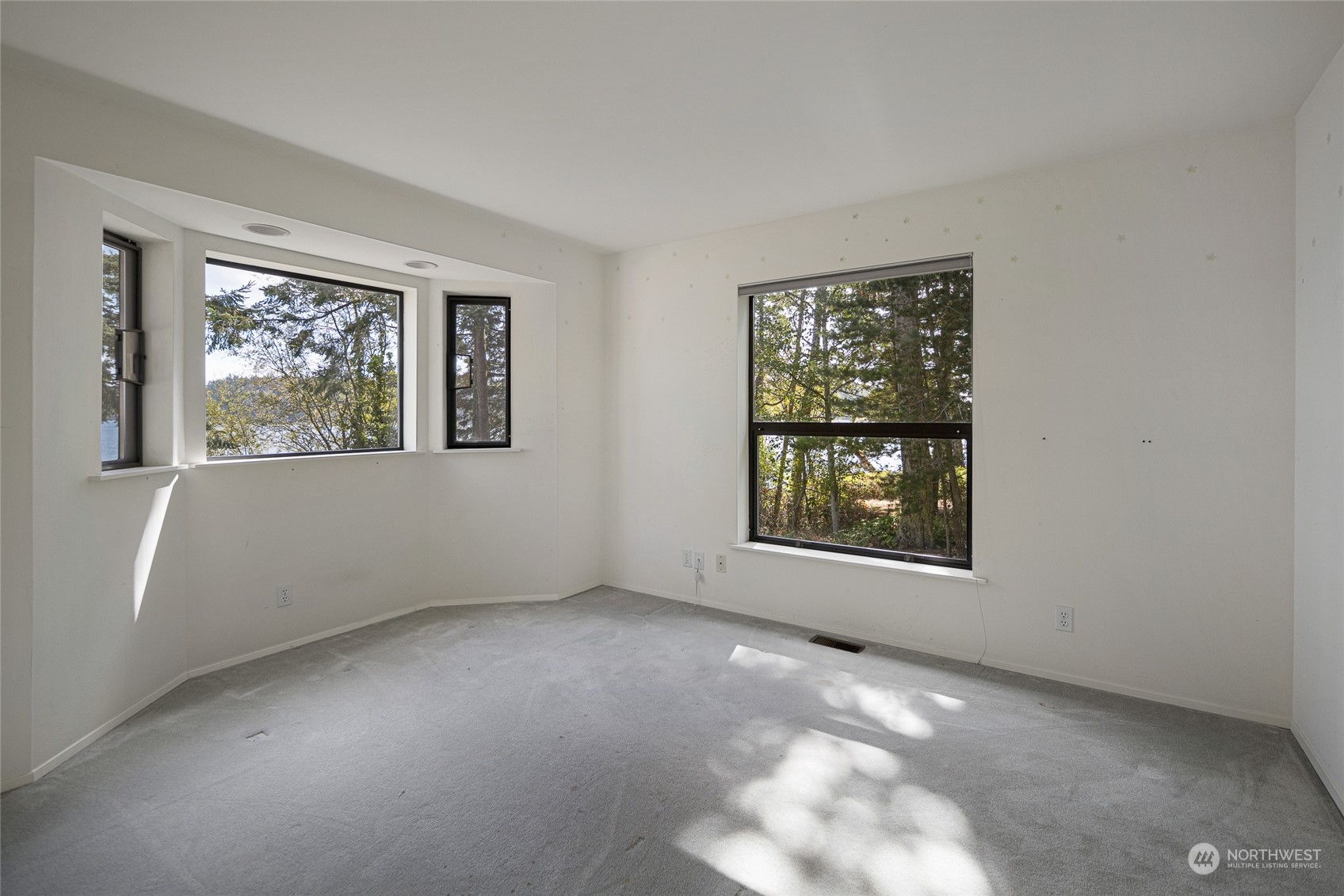1045 Port Stanley Road Lopez Island, WA 98261 - Photo 23 of 40 an empty room with windows and closet