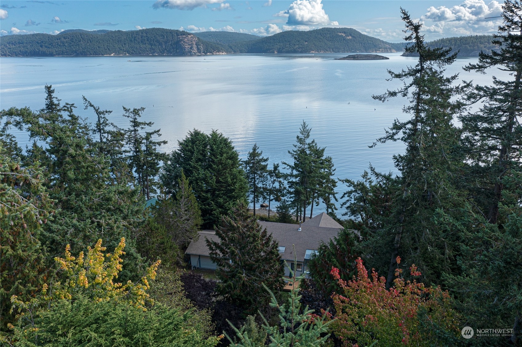 1045 Port Stanley Road Lopez Island, WA 98261 - Photo 35 of 40 a view of a lake from a yard