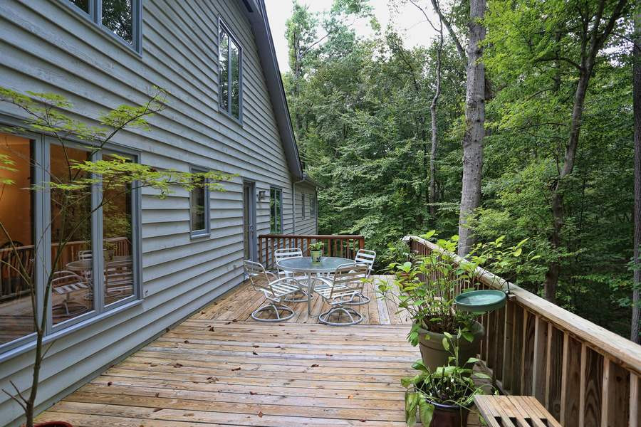 1420 Bascomb Drive Raleigh, NC 27614 - Photo 3 of 23 Seller added on to give you even more privacy and fun for entertaining. Over 600 sq. ft of deck Another view of decking