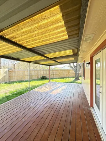 a view of outdoor space and deck