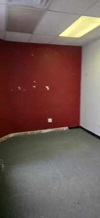 a view of a livingroom with an empty space