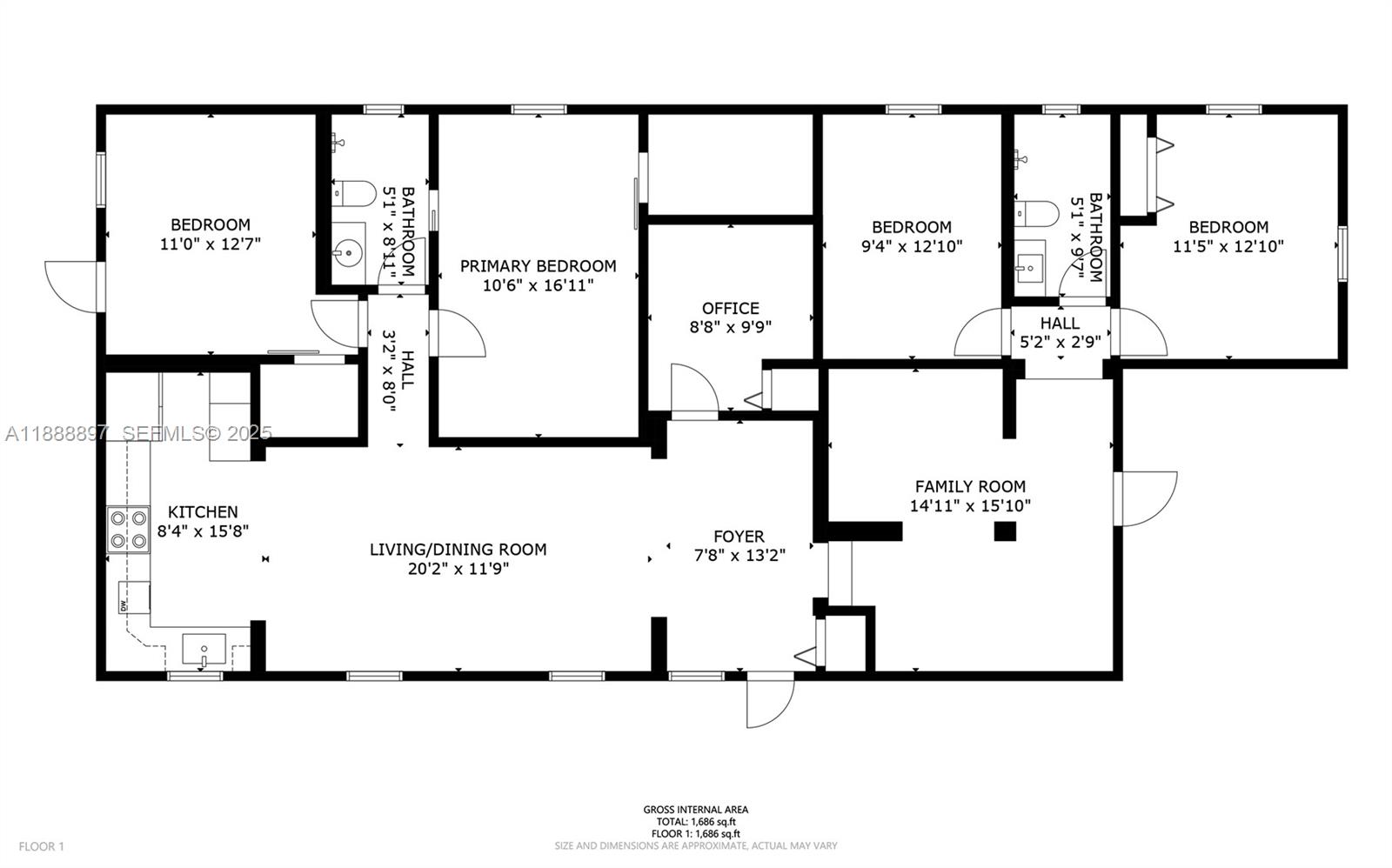 1101 Northwest 40th Street Miami, FL 33127 - Photo 6 of 31 a picture of a floor plan
