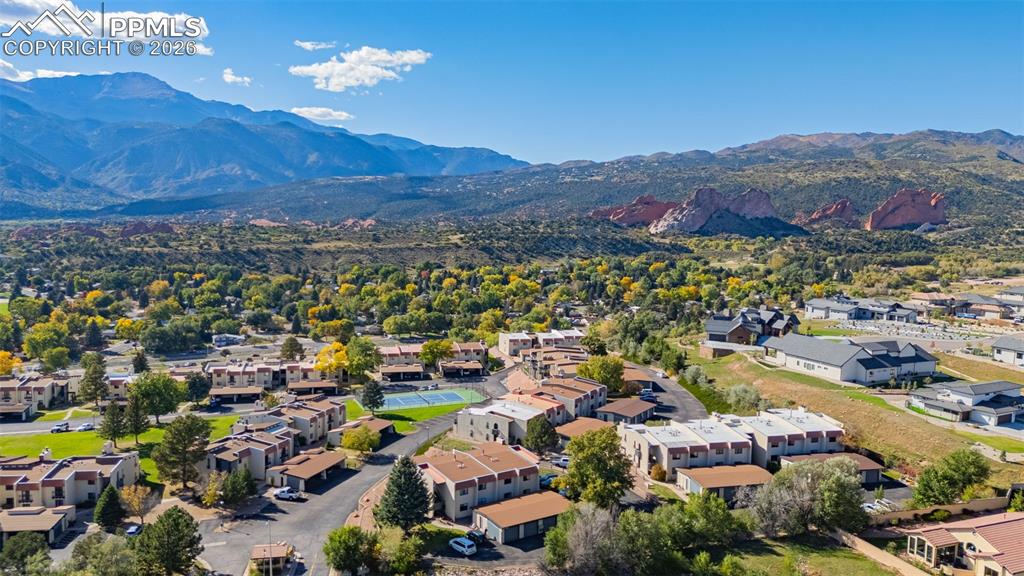 1018 Fontmore Road, Unit C Colorado Springs, CO 80904 - Photo 23 of 33 an aerial view of residential house with an outdoor space