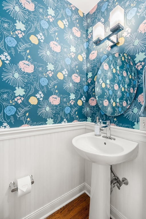 19 Charles Street Boston, MA 02129 - Photo 8 of 28 a bathroom with a sink and mirror