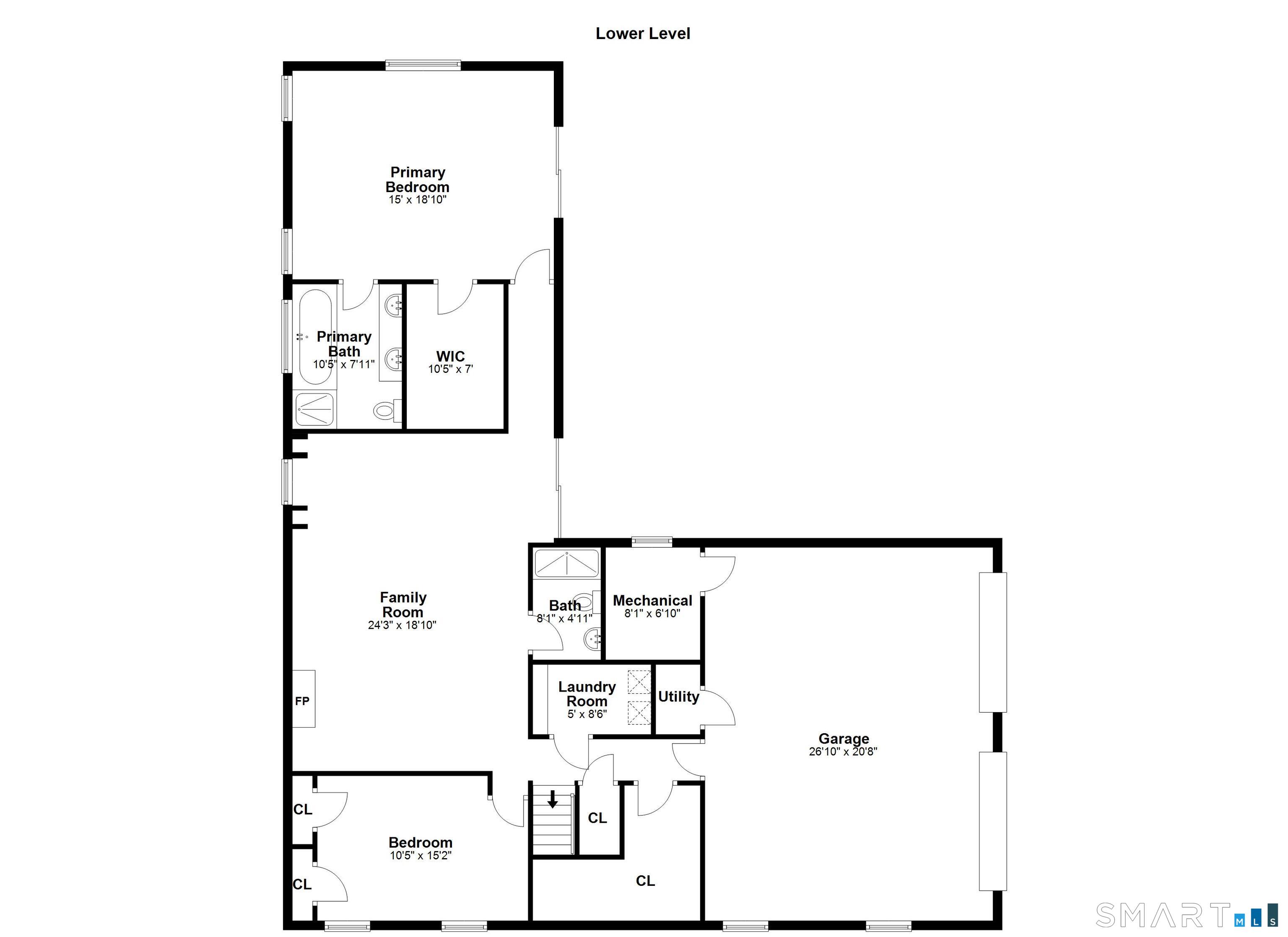 61 Hobson Street Stamford, CT 06902 - Photo 34 of 36 a picture of a floor plan