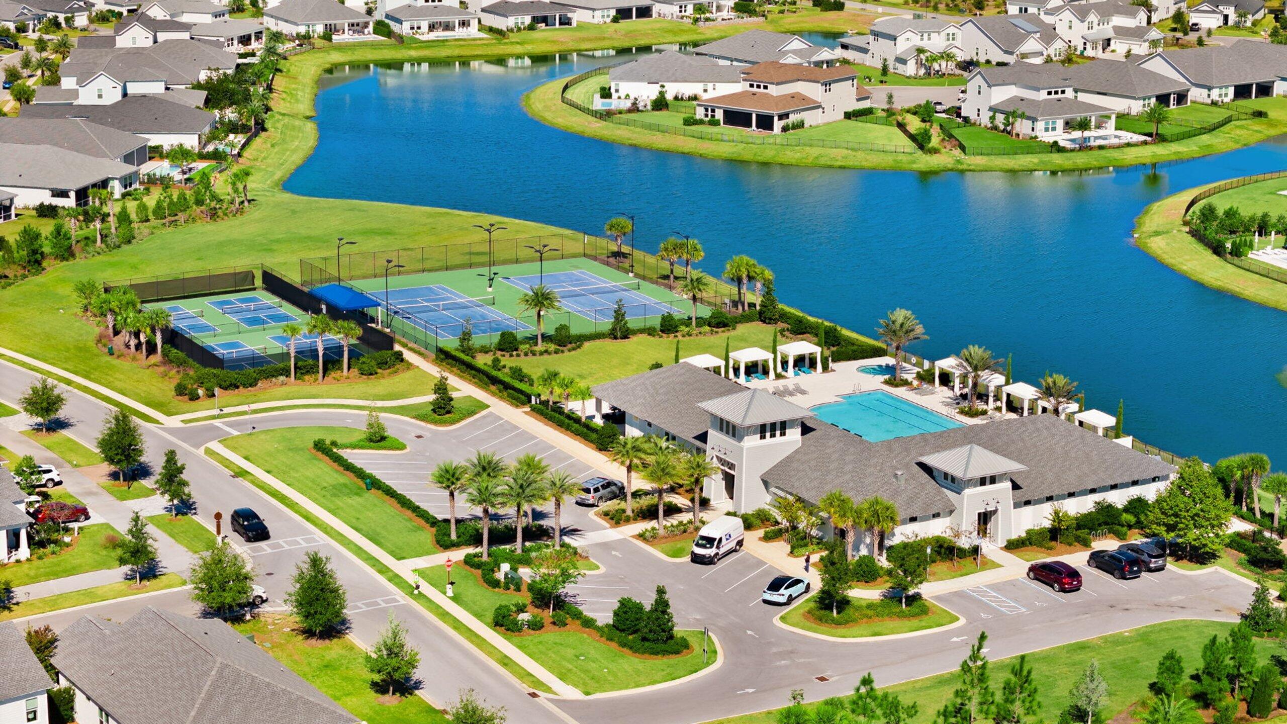 1545 Pathways Dr Inlet Beach Inlet Beach, FL 32461 - Photo 18 of 31 an aerial view of a house with yard swimming pool and outdoor seating
