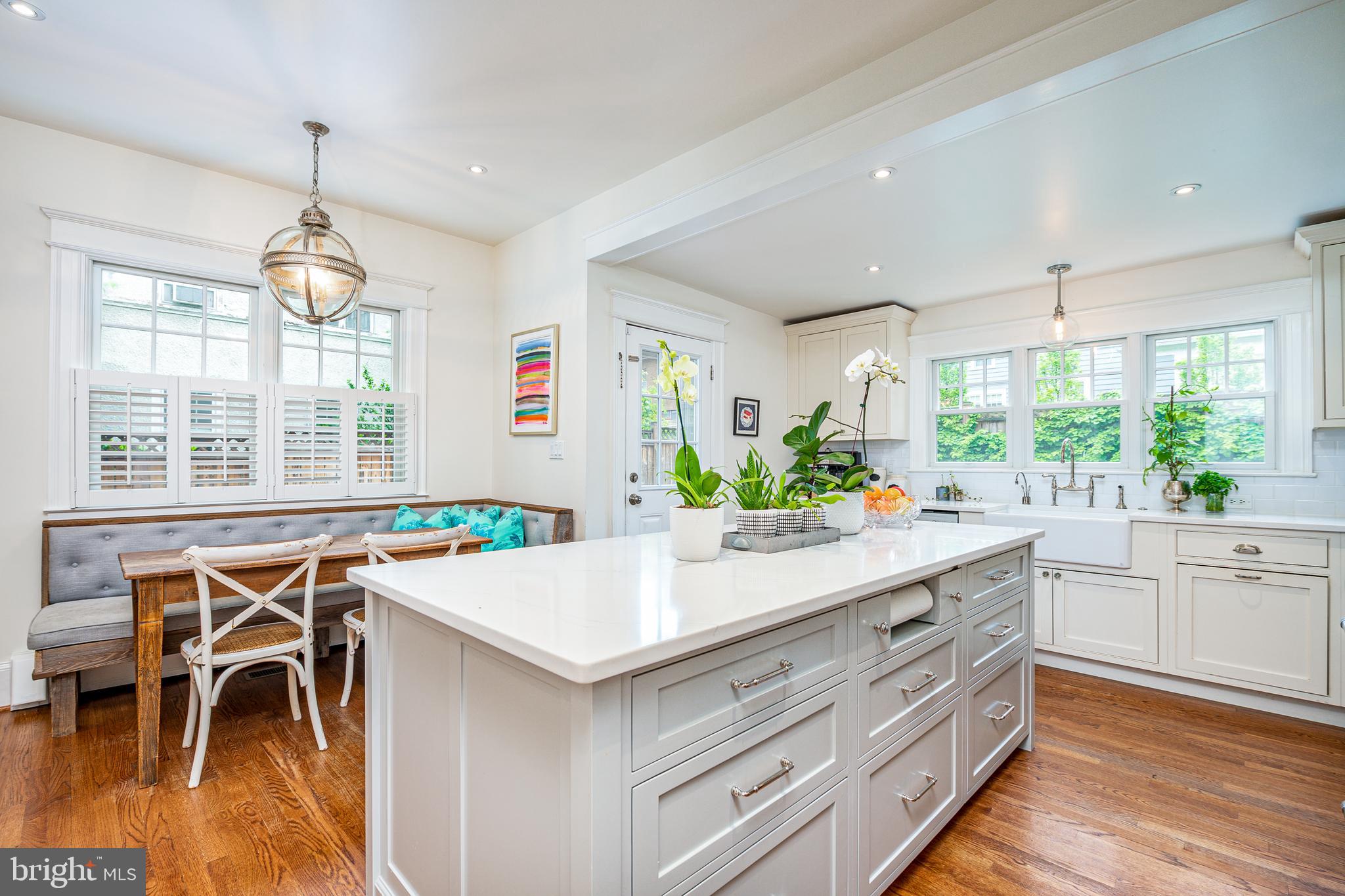 3806 Military Road Northwest Washington, DC 20015 - Photo 11 of 50 Refined kitchen with new pendant lighting
