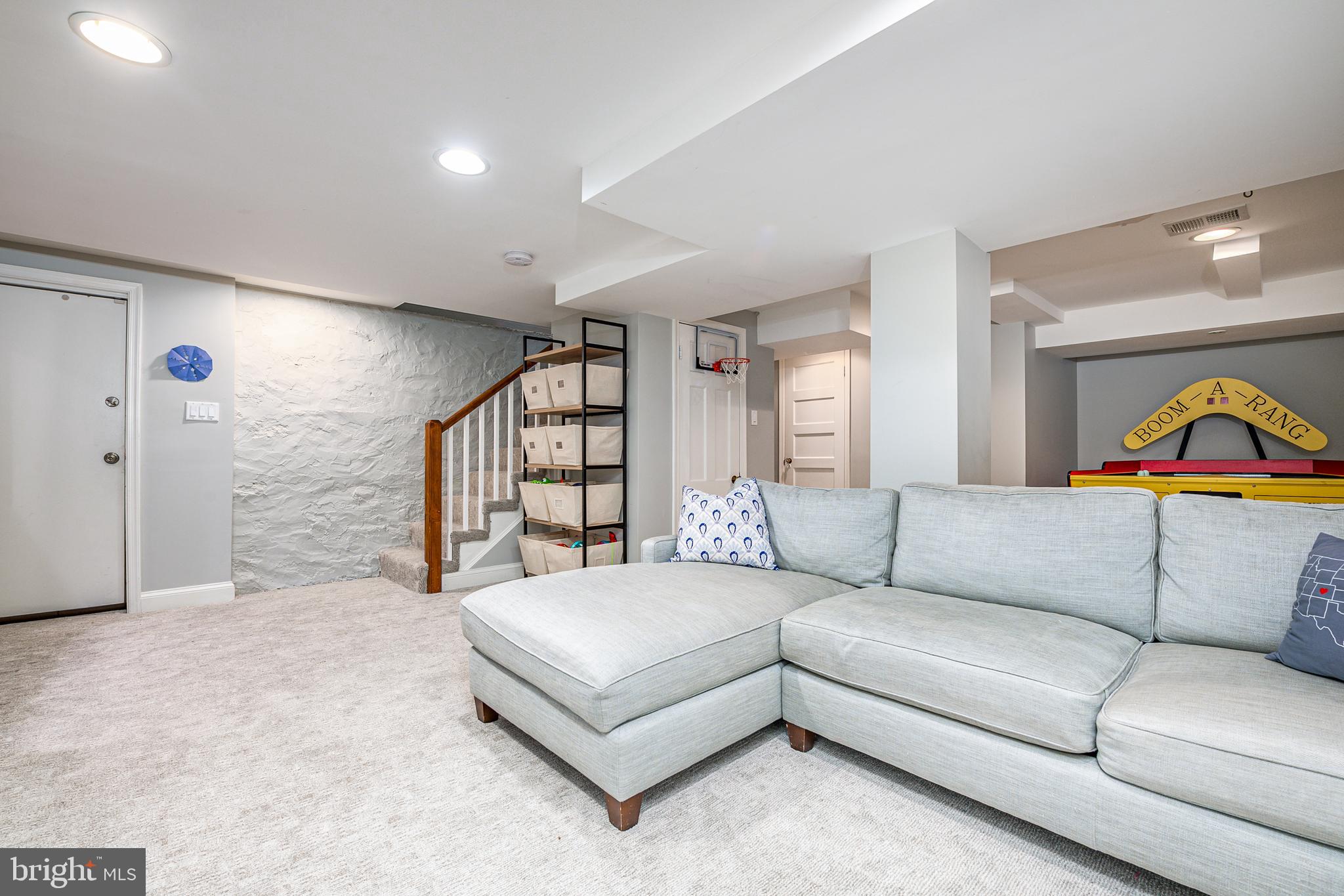 3806 Military Road Northwest Washington, DC 20015 - Photo 35 of 50 Lower level recreation room with garage access