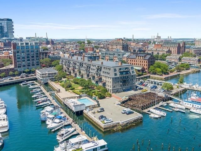 a view of a city with tall buildings