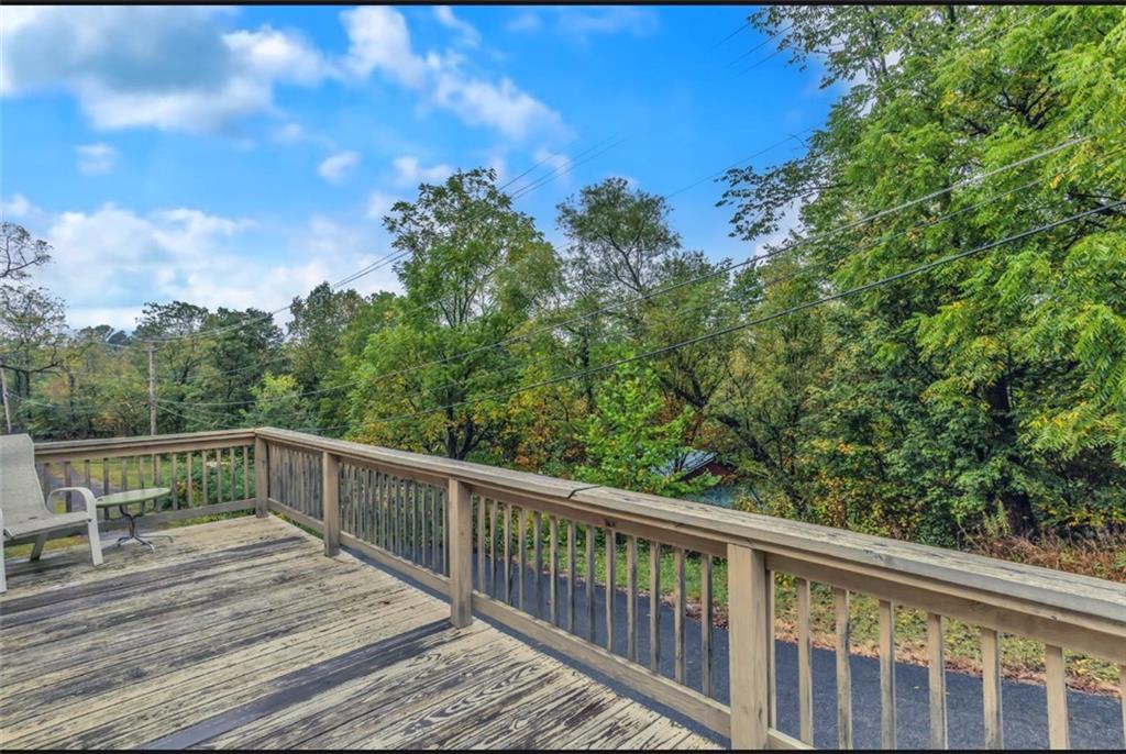 1225 Mercer Road Ellwood City, PA 16117 - Photo 30 of 36 The second-story deck is perfect for morning coffee or evening sunsets.