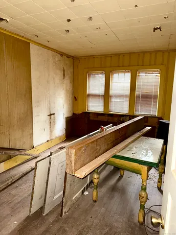 a room with gym equipment