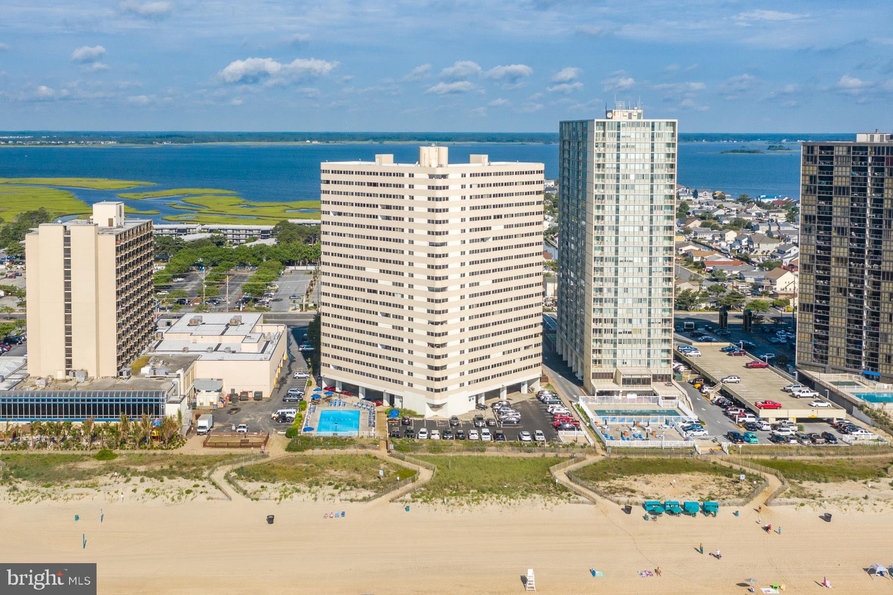 10300 Coastal Highway, Unit 1808 Ocean City, MD 21842 - Photo 43 of 47 a view of swimming pool with outdoor seating