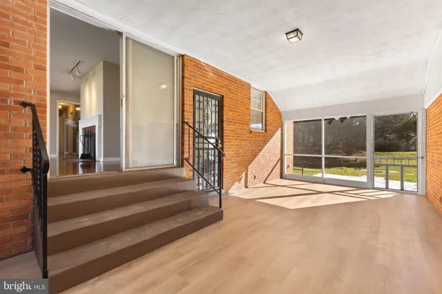 a view of an entryway with staircase