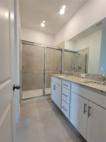 a view of an empty room