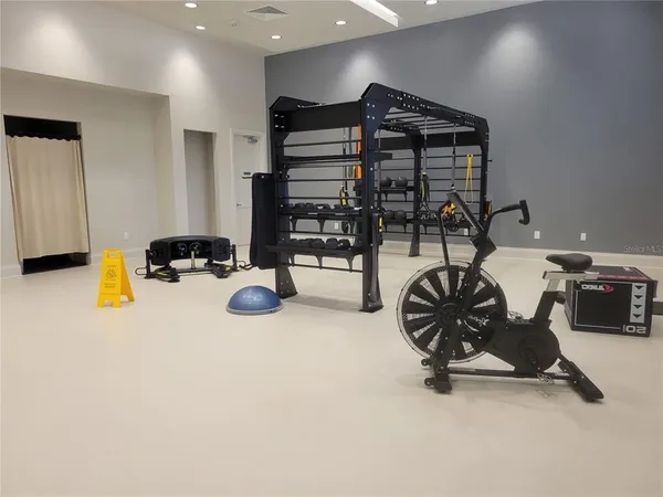 a view of an outdoor space and tennis court