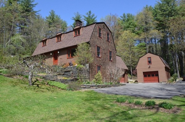 a aerial view of a house