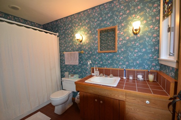 34 Chestnut Hill Road Leverett, MA 01054 - Photo 13 of 29 a bathroom with a toilet sink and mirror