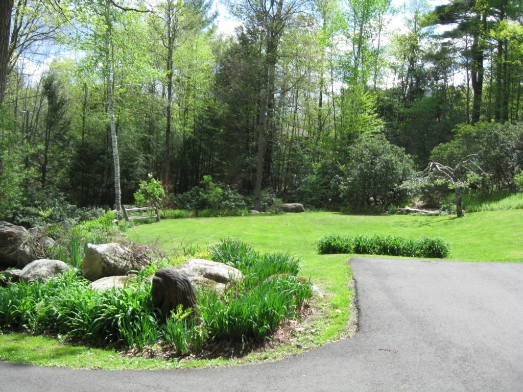 34 Chestnut Hill Road Leverett, MA 01054 - Photo 25 of 29 a view of a garden with large trees