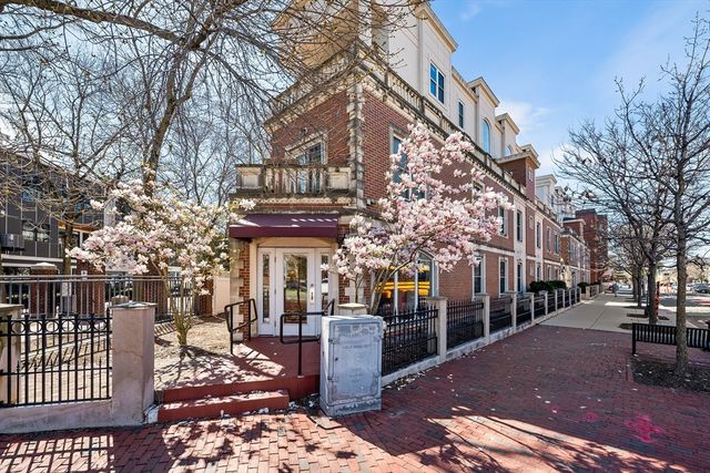 a view of a building with a pathway