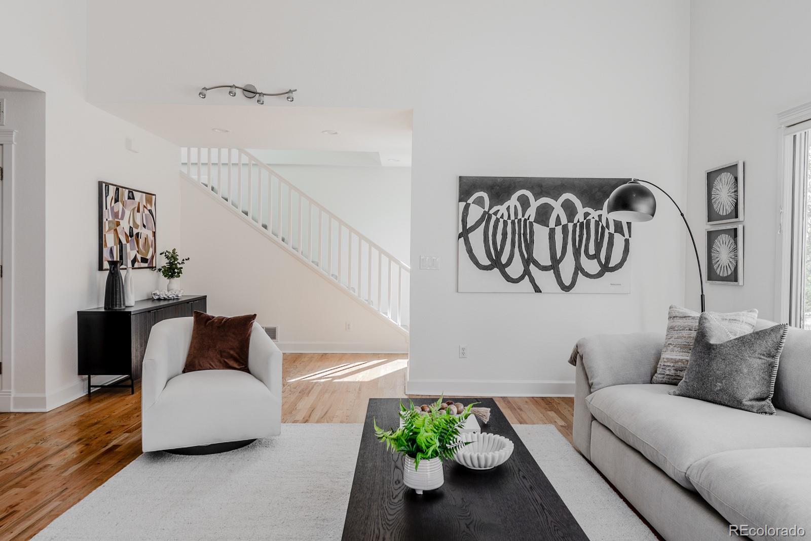 1835 Columbine Avenue Boulder, CO 80302 - Photo 21 of 40 a living room with furniture and wooden floor