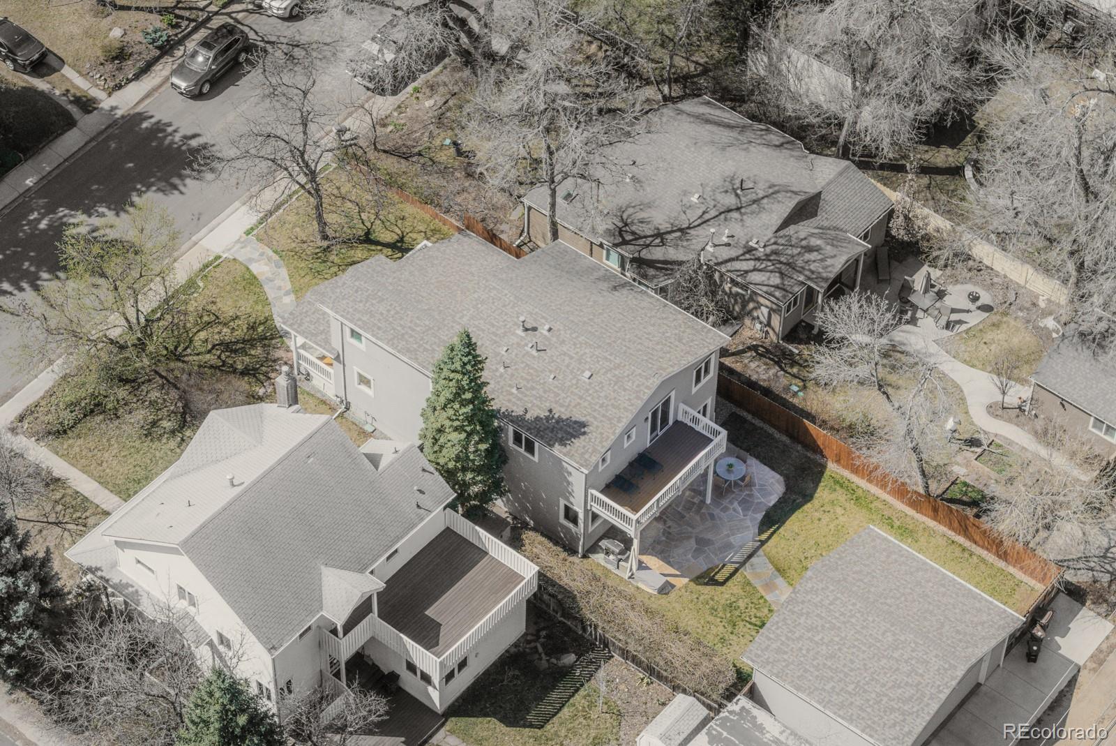 1835 Columbine Avenue Boulder, CO 80302 - Photo 36 of 40 an aerial view of a house with a yard