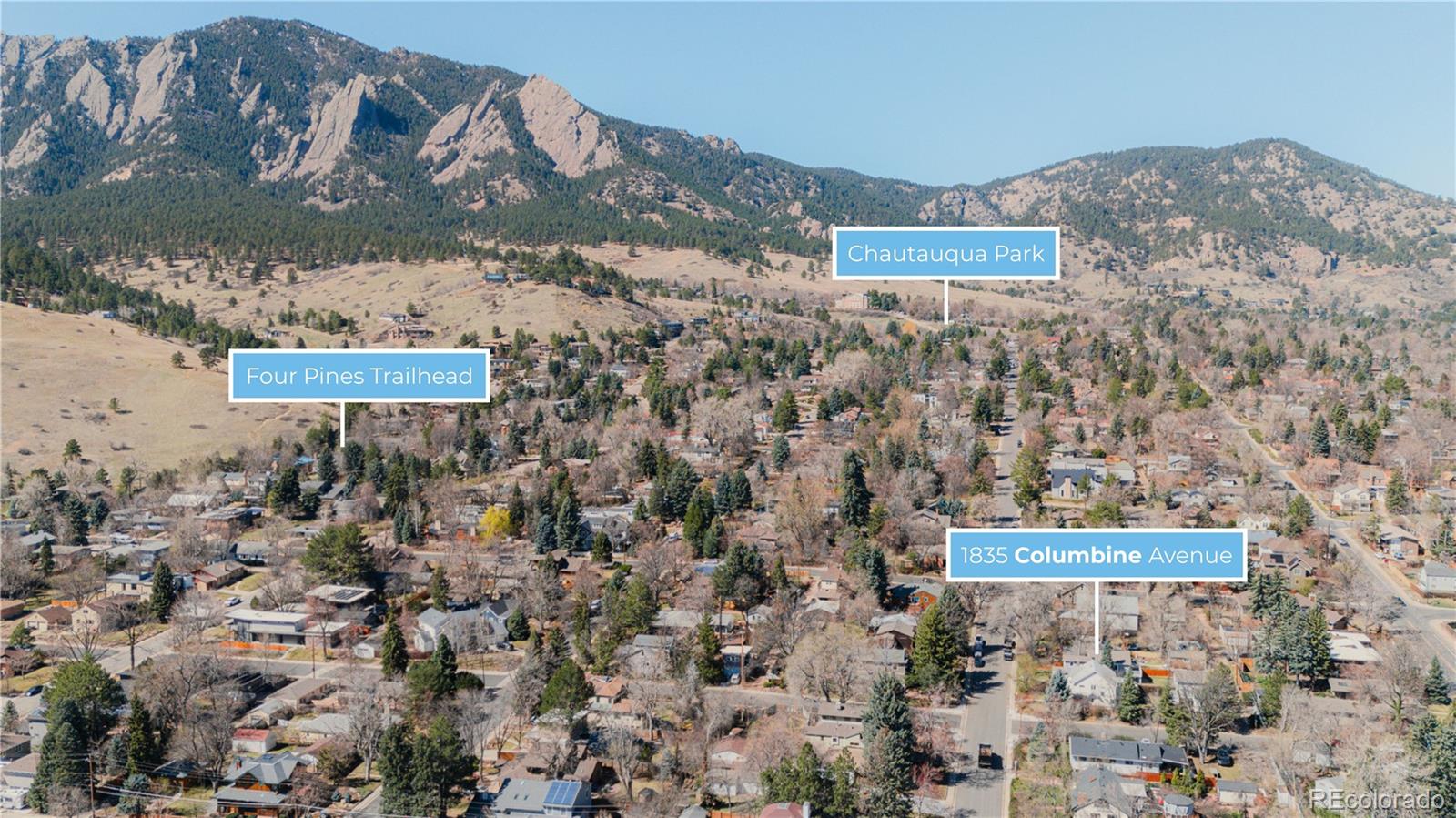 1835 Columbine Avenue Boulder, CO 80302 - Photo 37 of 40 a view of a brick wall with a bench in it