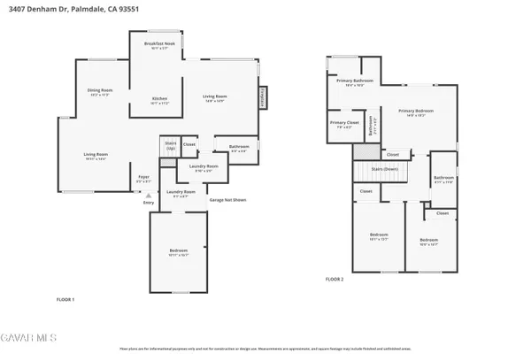 $599,999 | 3407 Denham Drive, Palmdale, CA 93551