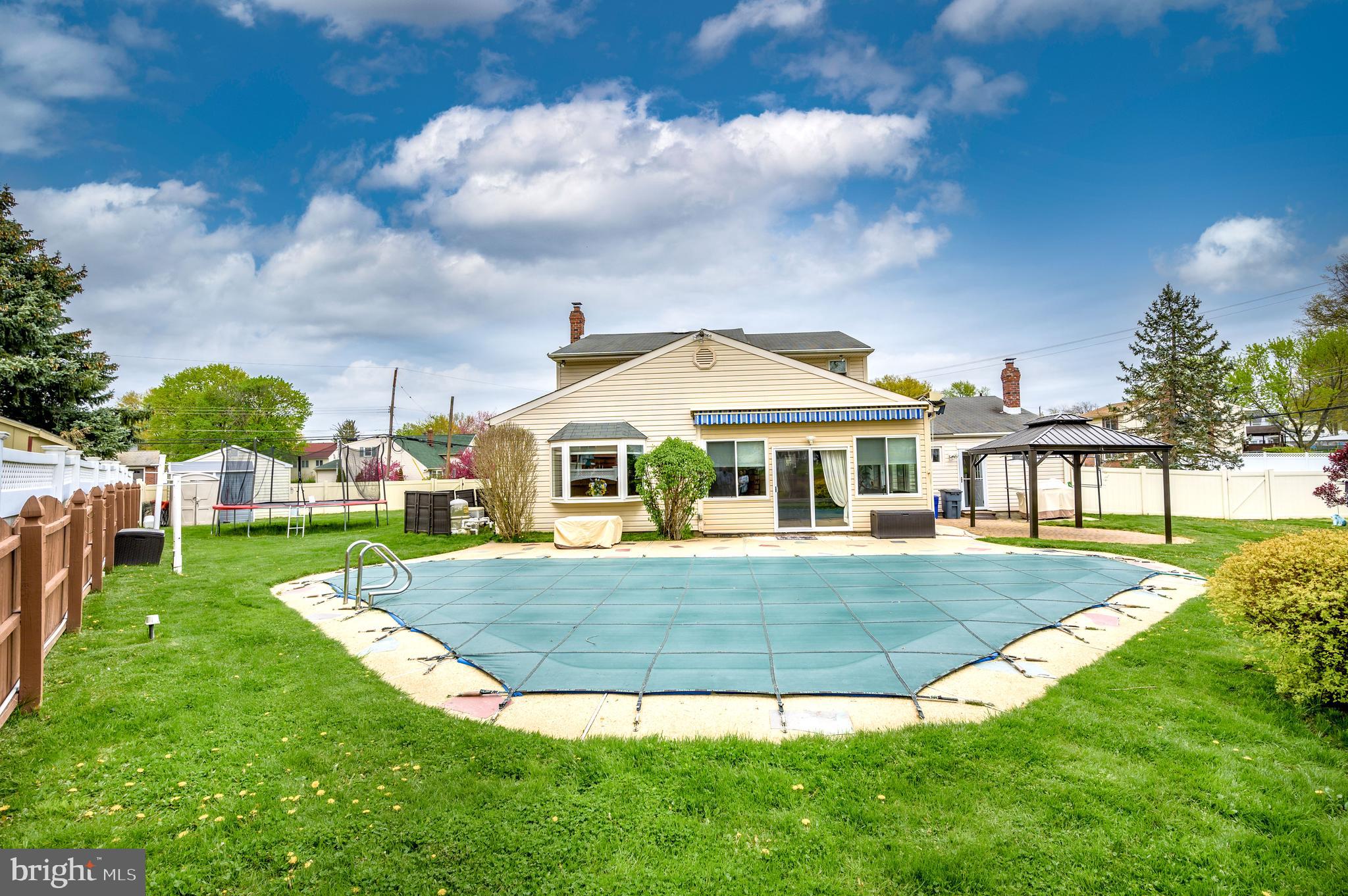 1087 Roberts Road Warminster, PA 18974 - Photo 2 of 43 Rear Yard with Pool