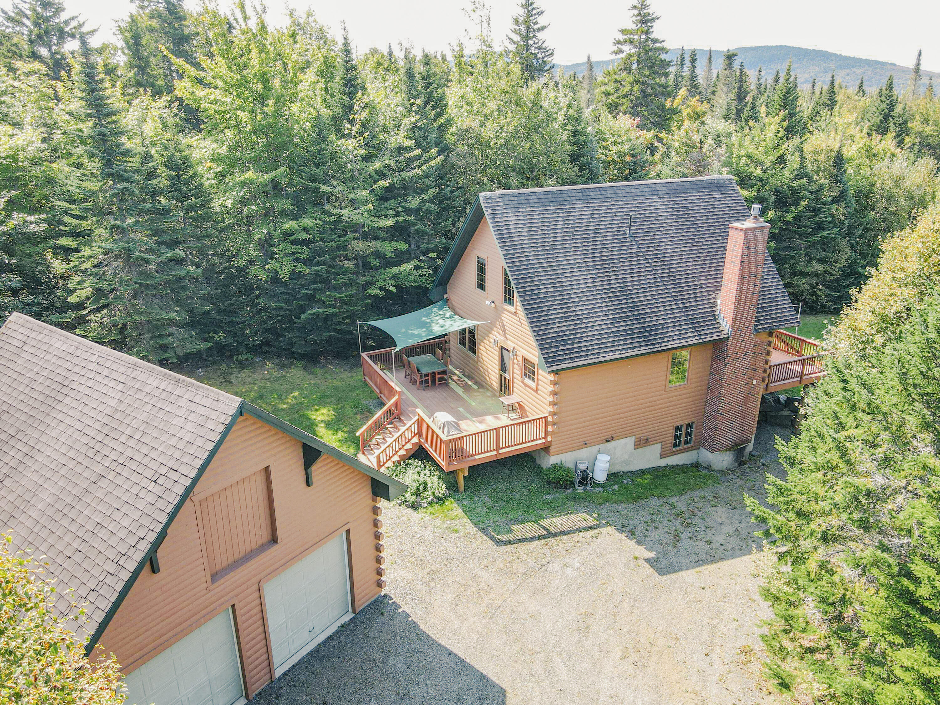 3 Left Branch Road Sandy River Plt, ME 04970 - Photo 3 of 53 Back of home drone