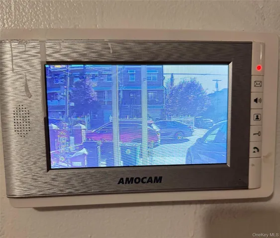 a view of a wooden door