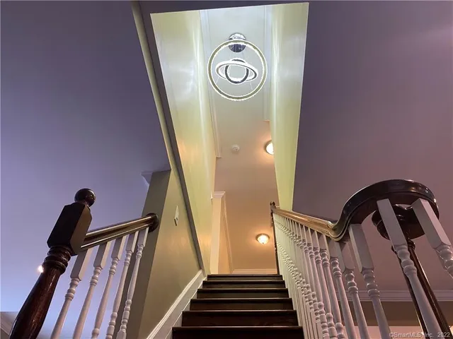 a view of a staircase