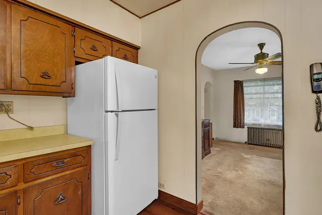 a view of walk in closet with window