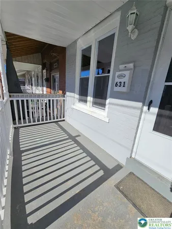 a view of a balcony