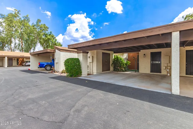 a view of a house with a garage