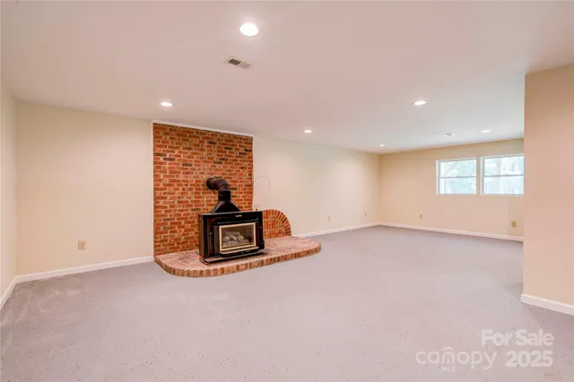 a view of a room with furniture