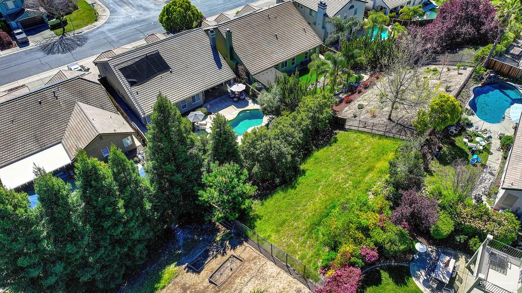 1685 Iroquois Road Rocklin, CA 95765 - Photo 63 of 73 an aerial view of a house with a yard basket ball court and outdoor seating
