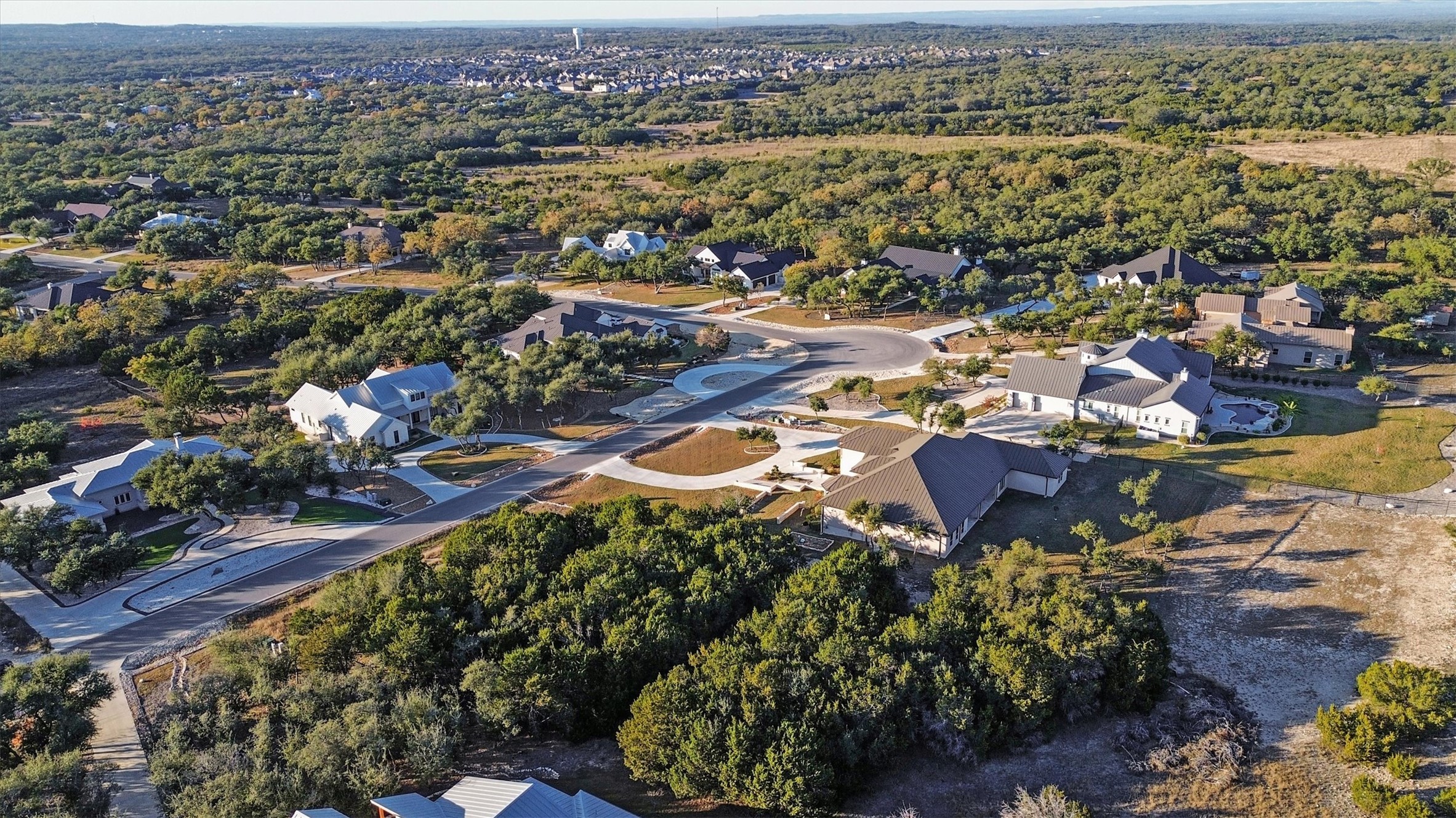 34812 Ansley Rdg Trail Bulverde, TX 78163 - Photo 4 of 13 Aerial view of residential area featuring a forest