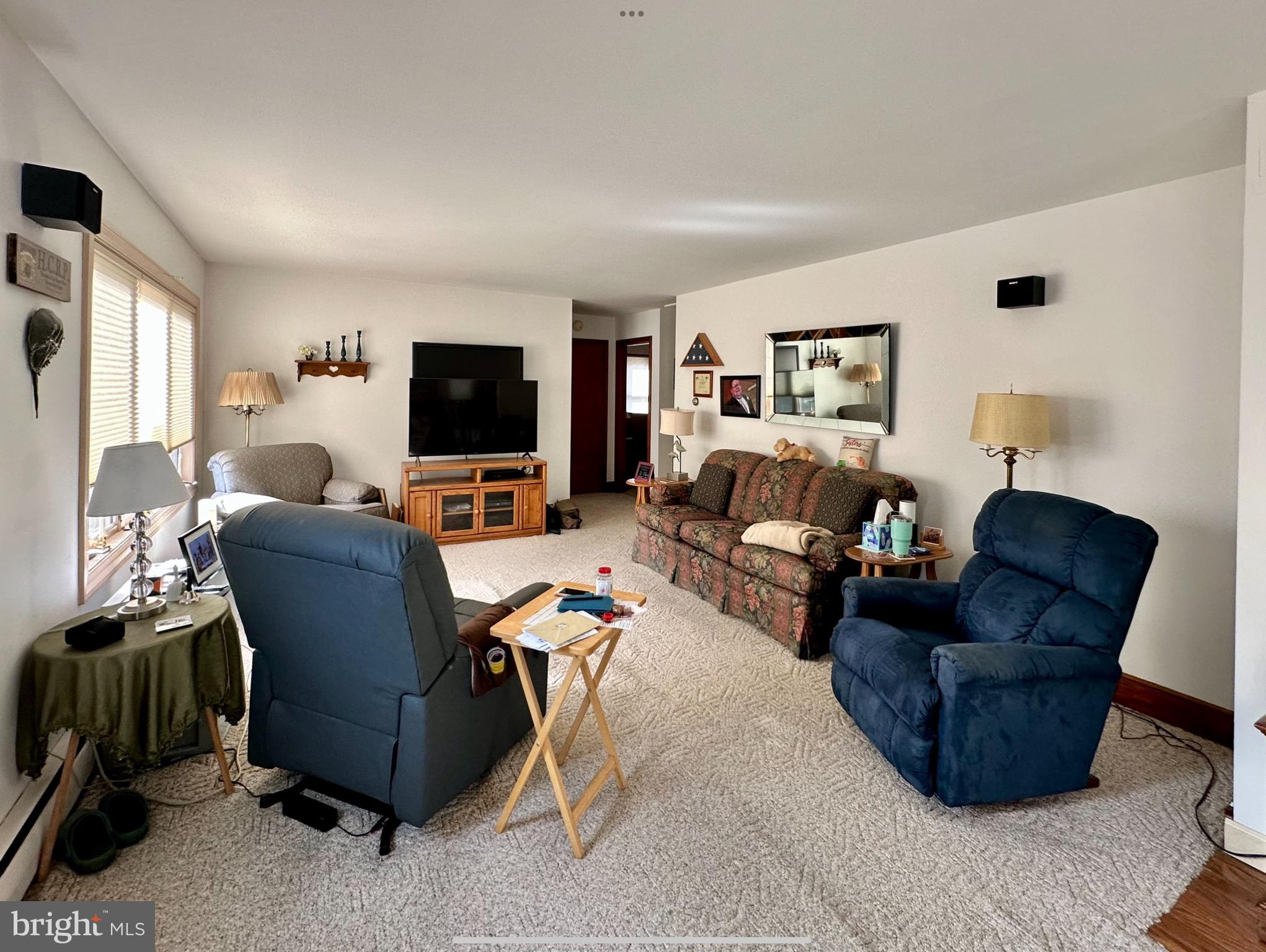 1111 Camp Road Denton, MD 21629 - Photo 15 of 33 a living room with furniture and a flat screen tv