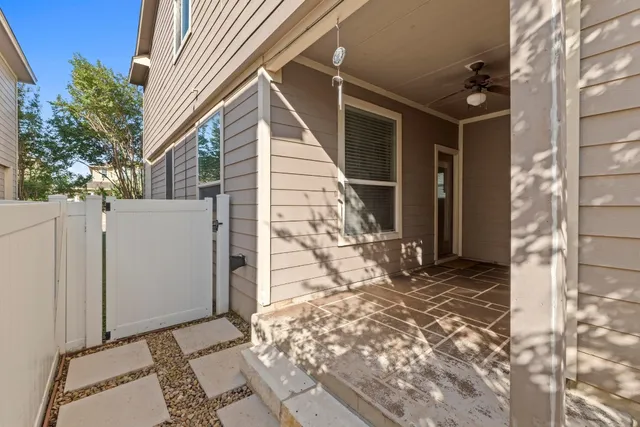 a view of a house with a wooden door