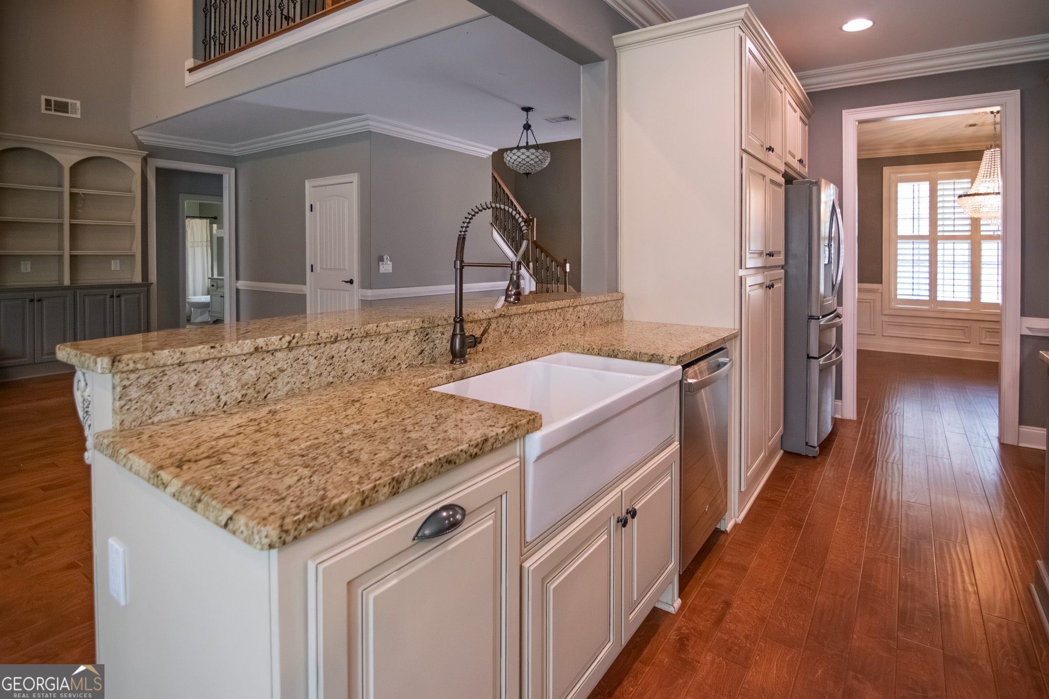 3337 Lower Blue Springs Road Hamilton, GA 31811 - Photo 12 of 41 a bathroom with a granite countertop sink and a mirror