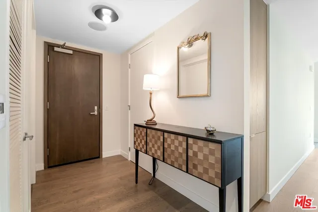 a view of a hallway with entryway